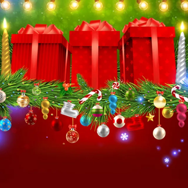 2017 new christmas gifts box background for kids photography