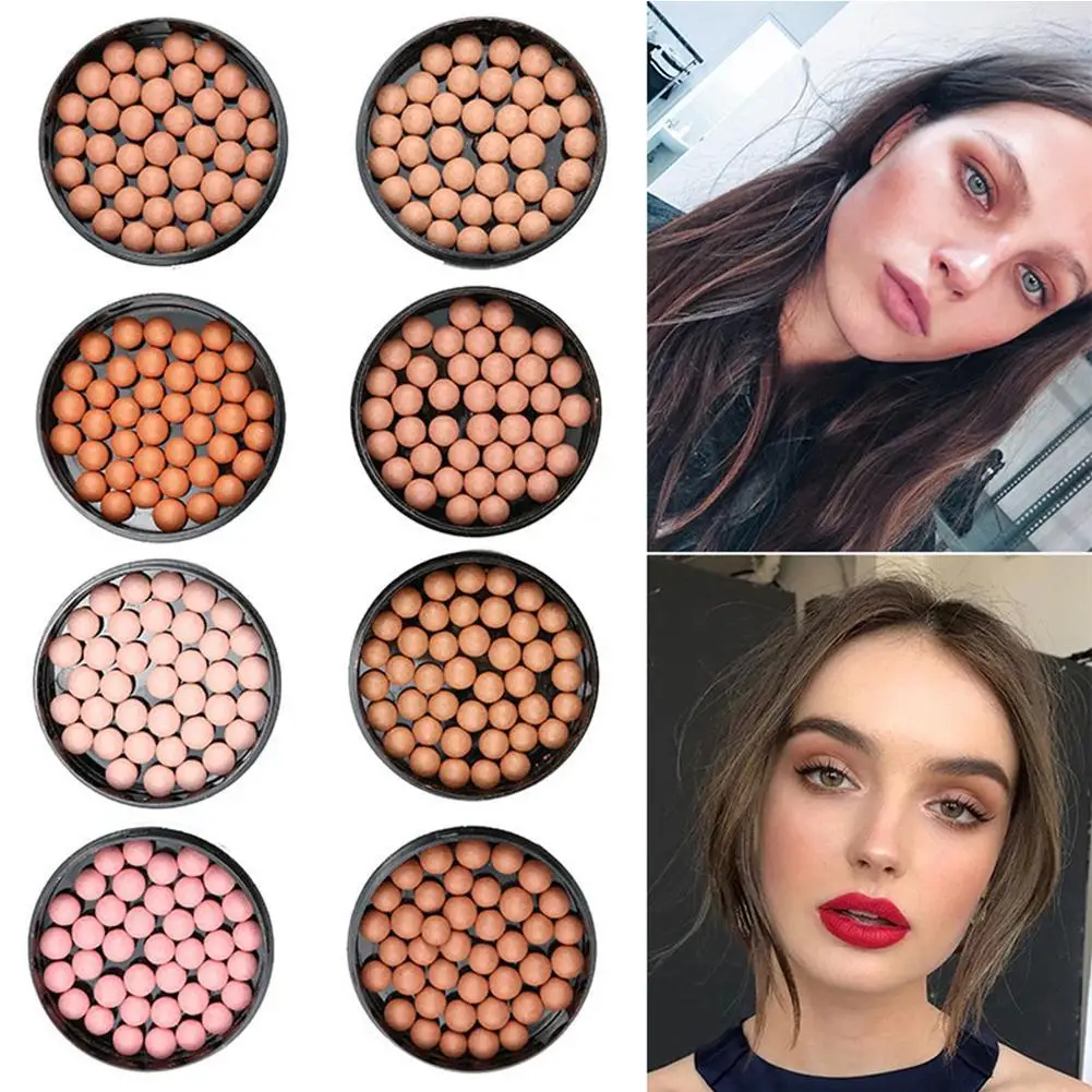 

Makeup Blush Ball 3 In 1 Blush Eyeshadow Contour Cosmetics Face Matte Blush Ball Powder Balls Maquiagem Blush Natural Effect