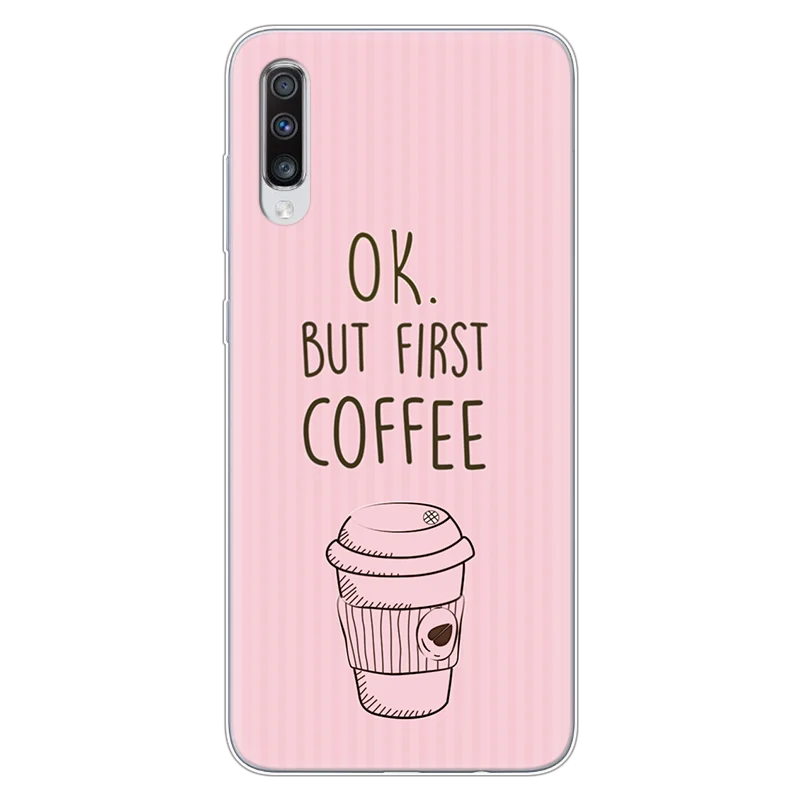 Чехол для телефона с изображением цветов для samsung Galaxy A70 Funda 6,7 дюймов, мягкий силиконовый чехол из ТПУ для samsung A70 A 70, прозрачный чехол