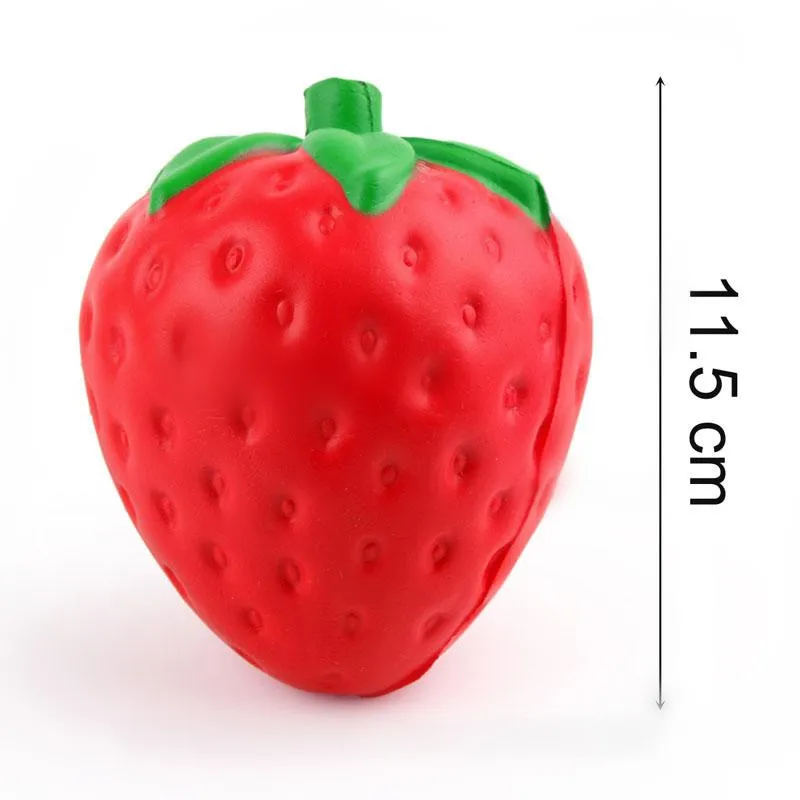 Милый мультфильм зуб животное кулон Мягкая Игрушка антистресс медленно поднимающаяся зубная паста мягкие для сжатия Милая эластичная игрушка подарок - Цвет: Red strawberry