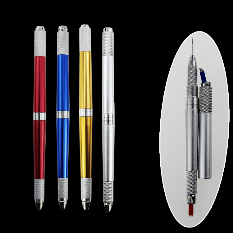

Three Heads Manual Eyebrow Microblading Pen Permanent Makeup Tattoo Machine Handmade Cosmetic 3d Pen Eyebrows Tattoo Makeup Sets