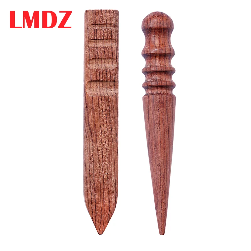 LMDZ дерево кожевенное ремесло деревянный край слайкер круглый плоский полировщик многоразмерный деревянный слайкер со стилусом инструмент для полировки древесины