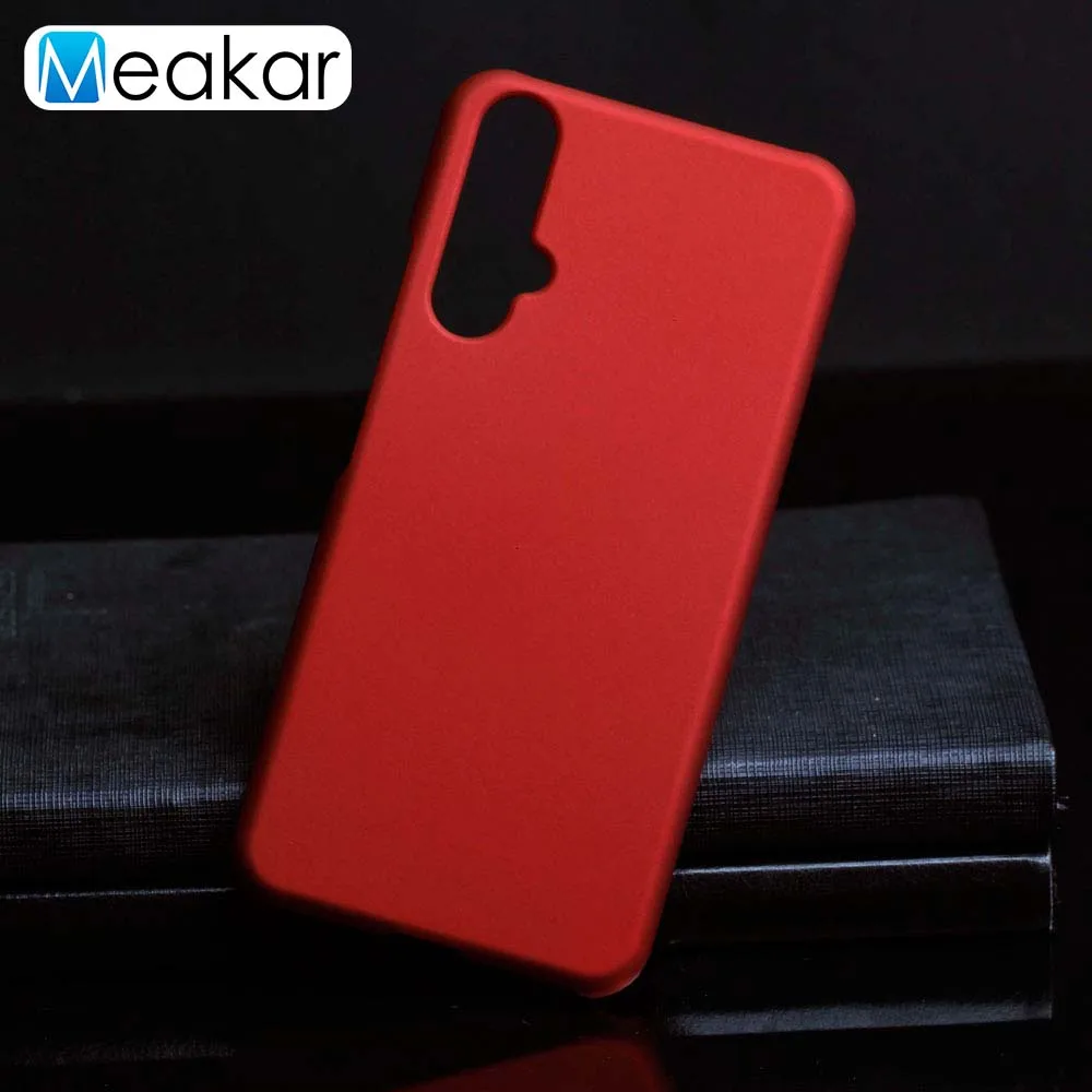 Матовая Пластик Coque 6.26For huawei Honor 20 чехол для huawei Honor 20 Honor20 10i 20i Pro Lite чехол для телефона чехол-лента на заднюю панель - Цвет: Red