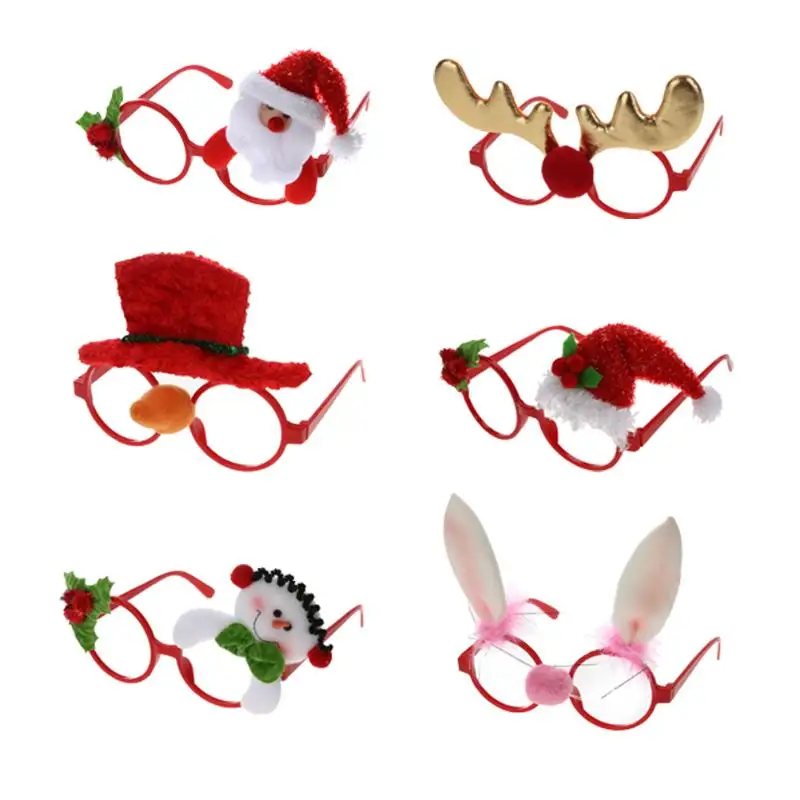 

Kids Adult Christmas Sunglass Eyeglass Costume Eye Frame Party Decoration Gift Photo Booth Funny Glasses Photo Props Eyewear