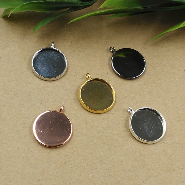 

Inner:10mm,12mm,14mm,16mm,18mm,20mm Antique Bronze/Silver/Gold Color Pendant Trays Hanger,Base Setting Zakka Glass Cabochons