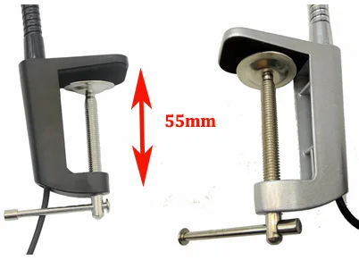  110V/220V 10W Led Flexible Pipe Desk Lamp With Clamp