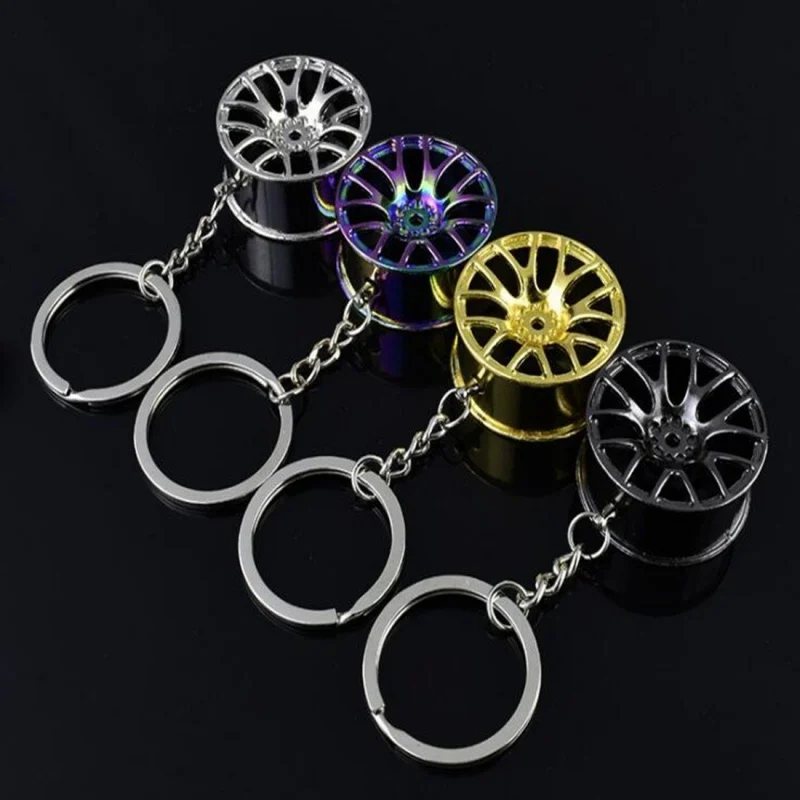 

Car Keychain Wheel Tire Styling Creative Mini Car Key Ring Auto Car Key Chain Keyring