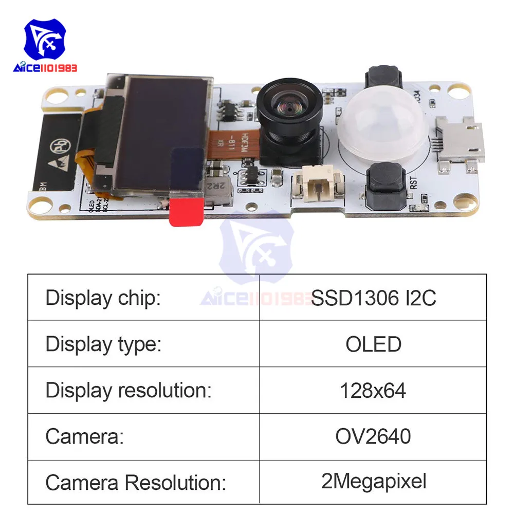 ESP32-Cam ESP32 двухъядерный WROVER PSRAM wifi OV2640 модуль камеры 0,9" OLED SSD1306 IEC BME280 модуль датчика CP2104 для Arduino