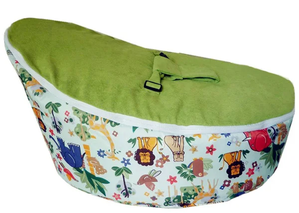 

New Baby Bean Bag Chair/Bed Cover Animals Print--UNFILLED