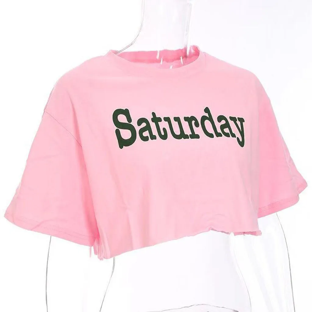 Harajuku Летняя женская короткая футболка с буквенным принтом, Повседневная Свободная футболка с коротким рукавом, топы, camisetas mujer manga corta, уличная одежда