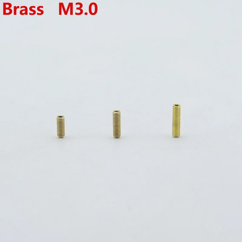 

1 Piece GuitarFamily Brass Bridge Saddle Height Adjustment Screw ( Diameter GB M3.0 Length 8MM/10MM/12MM )