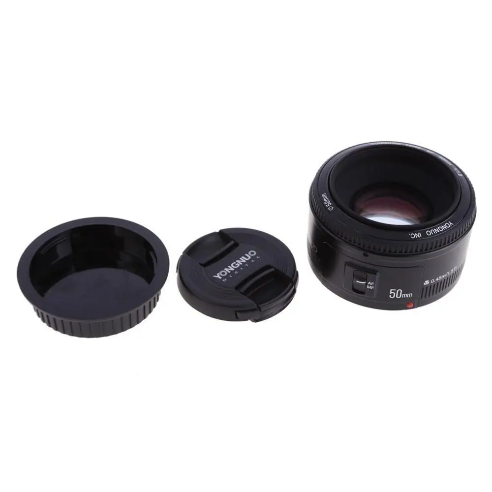 YONGNUO 50 мм YN50MM F1.8 большая апертура Автофокус Объектив EF AF/MF для Canon EOS 600D 550D 70D 700D 750D 1100D 1200D 1300D 200D