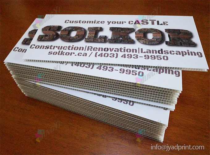

Custom Print Coroplast Signs, Two Sides Printed, 12X6inches, 20pcs