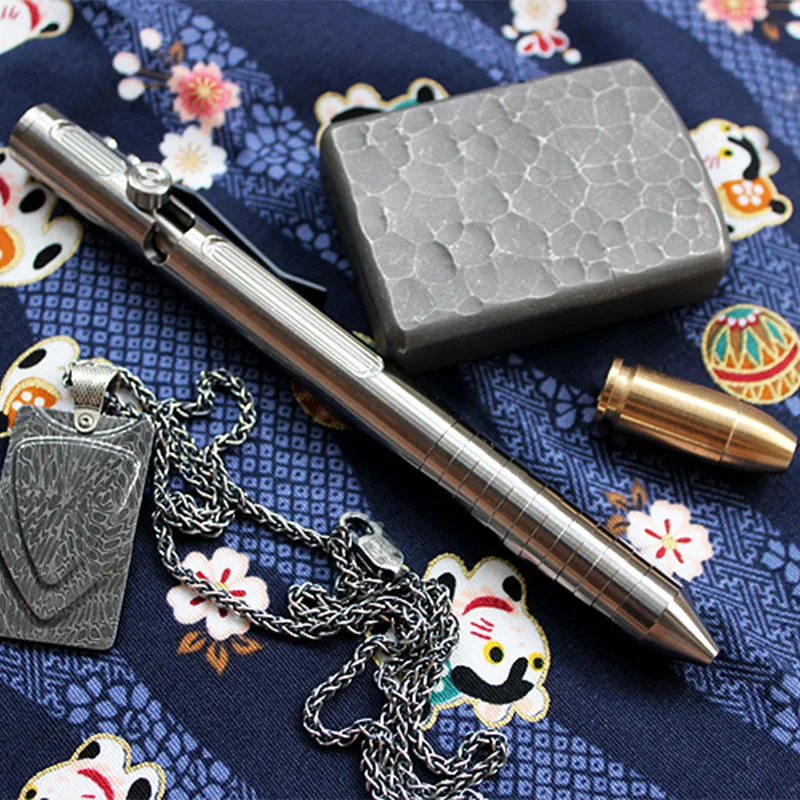 Titanium Alloy Tactical Pen Defense Weapon EDC Bolt Pen Tactical Defense Signature Pen EDC Self-defense Tactical gift Titanium Alloy Tactical Pen Defense Weapon EDC Bolt Pen Tactical Defense Signature Pen EDC Self-defense Tactical gift