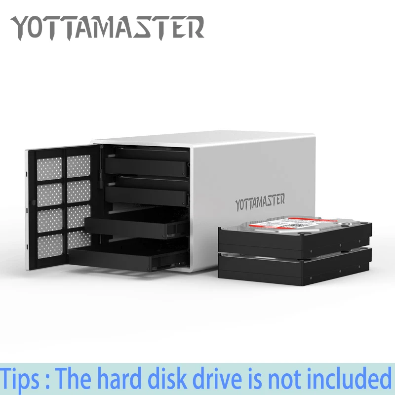 

Yottamaster 3.5" Hdd Docking Station 4 Bay External Sata to Usb Hdd Adapter Enclosure Box Aluminum HDD Case for Macbook Laptop