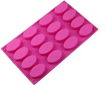 

16-Cavities Oval Cake Shape Cake Mold Silicone Mold Flexible Mold