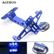 Держатель кронштейна номерного знака для мотоцикла с подсветкой для Suzuki GSXR 600 HAYABUSA GSX-S1000 GSX650F DL650