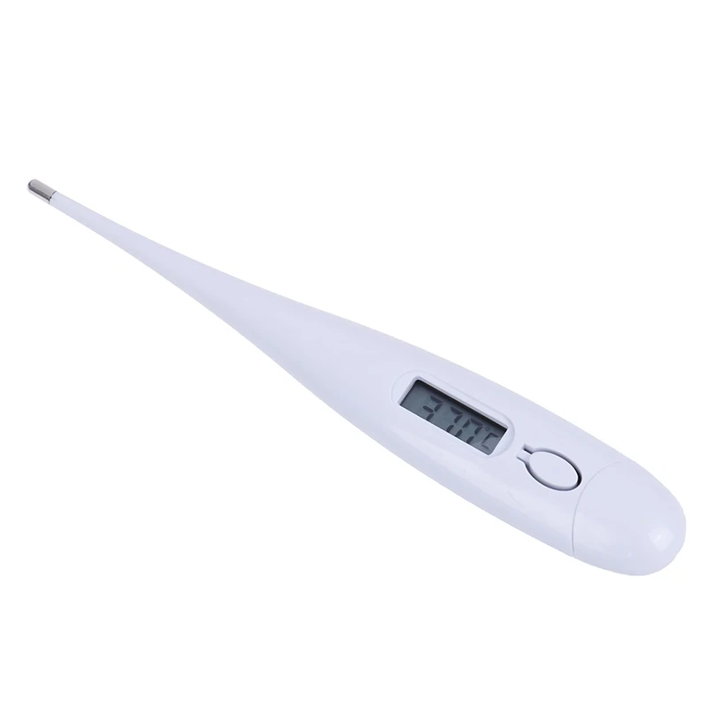 1 шт. Белый ЖК-дисплей термометр глубокий водонепроницаемый для взрослых детей Детский Электронный термометр подмышек температура тела
