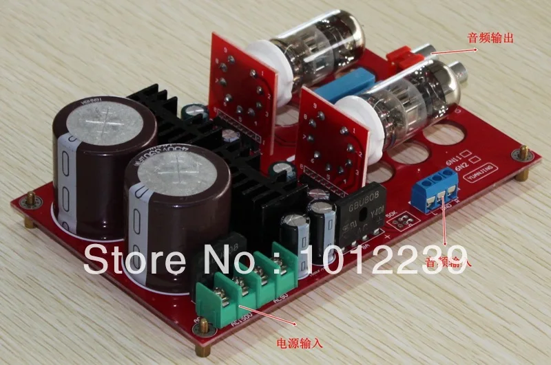 

Assembled 6N11 tube preamp/DIY amp board