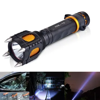 

6 Modes 2000LM Tactical Audible Alarm XML T6 LED Flashlight LED Torch Flashlight Latarka Handheld Linterna Lanterna Powerful