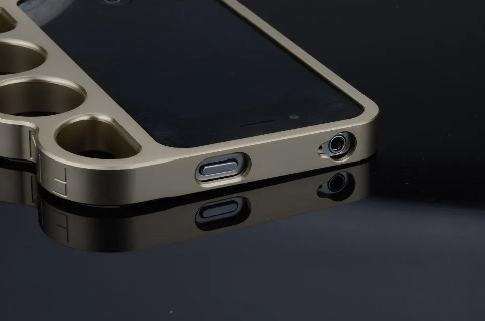 Боксерский бампер из алюминиевого сплава для iPhone 5 5S, Модный чехол для телефона с кольцами на концах пальцев, чехол для iPhone 5G SE