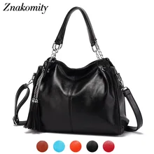 Znakomity Large messenger shoulder bag female Black women leather handbags ladies tassel vintage hobo casual tote hand bag women Znakomity Large messenger shoulder bag female Black women leather handbags ladies tassel vintage hobo casual tote hand bag women