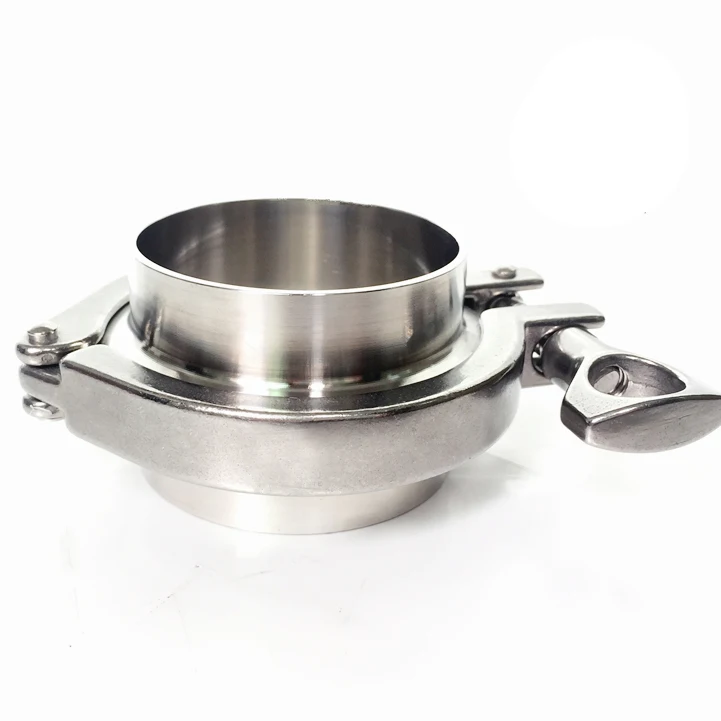 

A Set 154mm Pipe O/D Sanitary 6" Tri Clamp Weld Ferrule + Tri Clamp + Silicon Gasket 304 Stainless Steel Home Brew