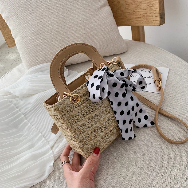 

Bohemia Style Straw Bag Beach Bag Woman Handbag Purse Designer Women's Shoulder Bags New Fashion Bag for Women 2019 sac a main