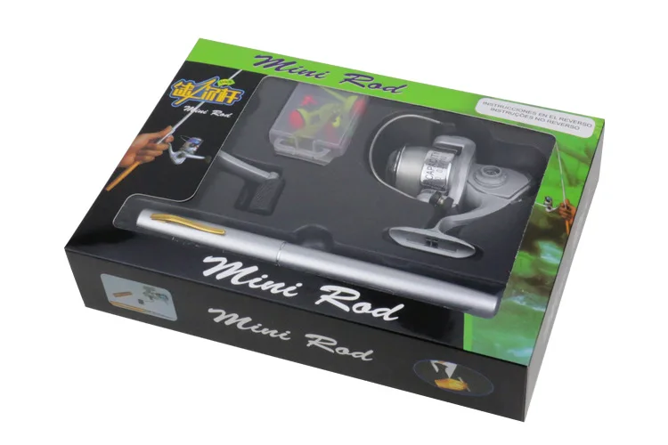 Medidor de Fibra de Vidro Caixa de Presente de Mini Vara de Pesca Vara de Pesca do Mar Emmrod Reforçada Plástico Caneta Portátil do Mar Frete Grátis 1 16 EMMROD 1 Medidor de Fibra De Vidro