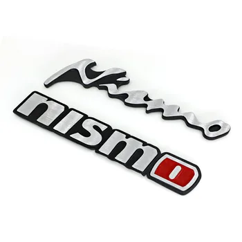 

3D Aluminum NISMO Letters Sticker Badge Emblem Decals for Nissan Qashqai X-trail Juke Tiida Almera Note Teana Auto Accessories