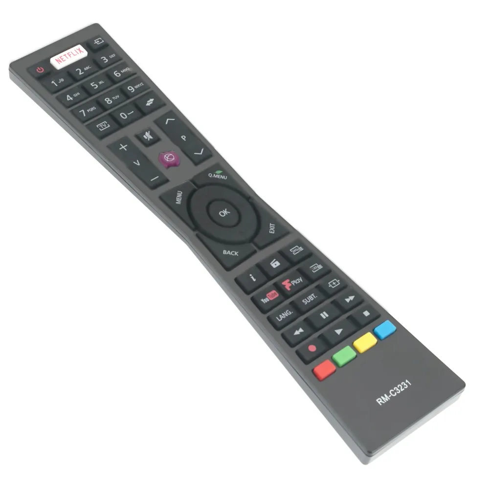 Remote Control Replacement JVC RM-C3231 RMC3231 NETFLIX button YouTube Fplay 