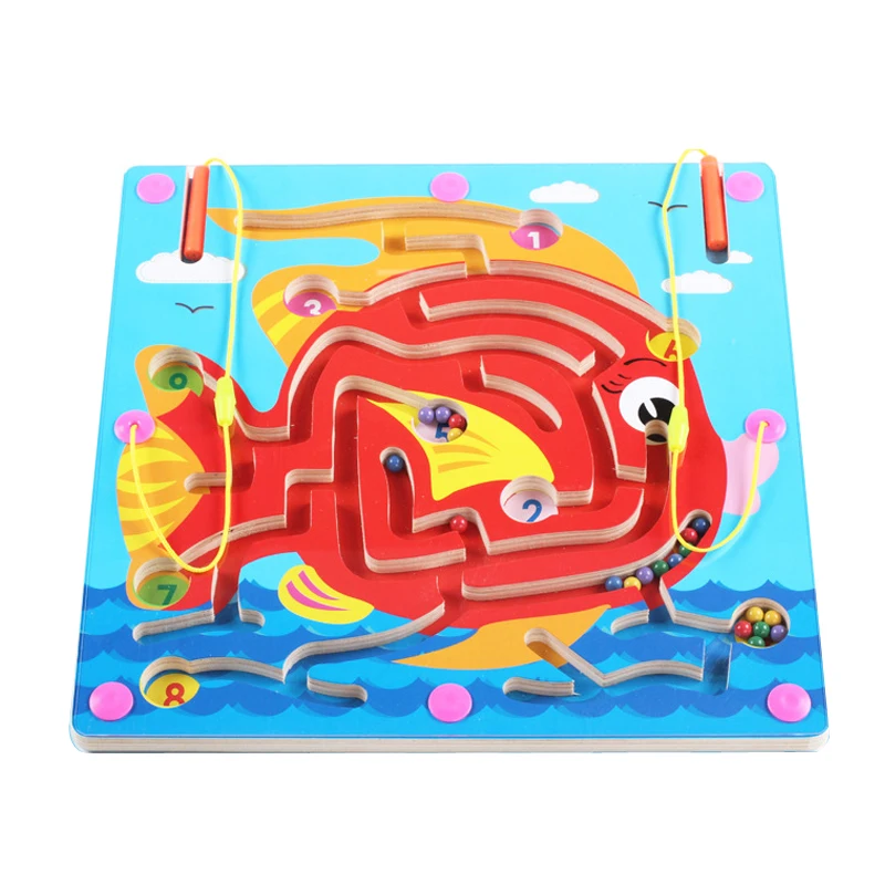 wooden toy maze