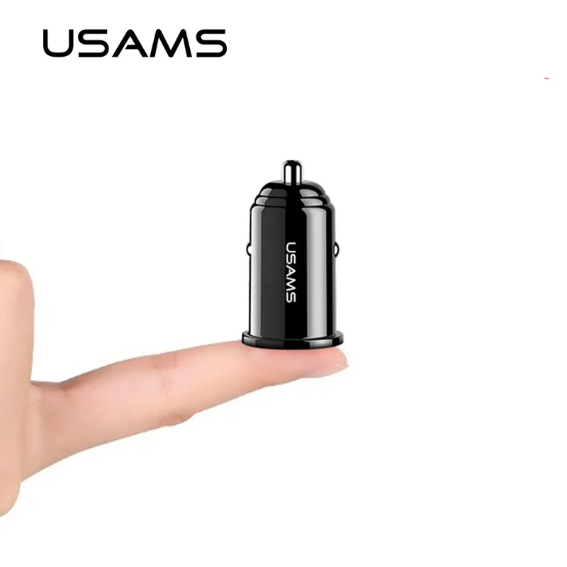 

USAMS USB Car Charger For iPhone XS MAX XR Phone Car-charger Micro USB Type c For Lighting Cable For Samsung car phone charger