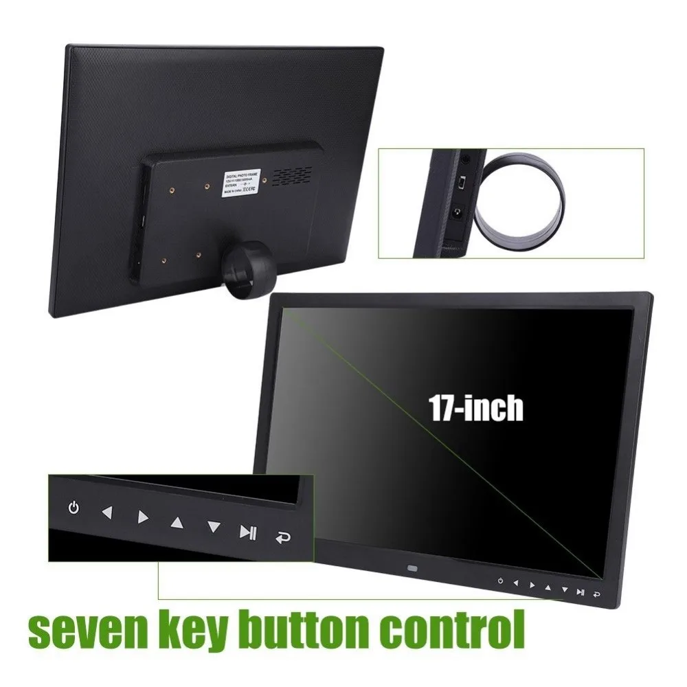 Inkach 15Inch HighDefinition Widescreen Electronic Digital Picture Frames Motion Sensor Touch