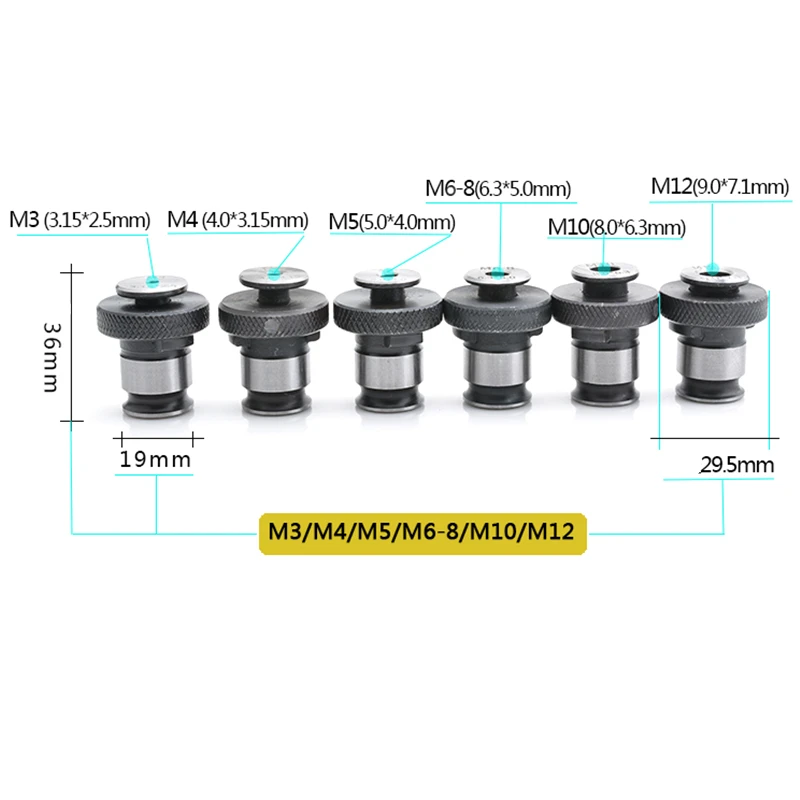 Borntun винт машины Зажимы m3-12 винт Зажимы инструмент Часть аксессуар для отверстие скважины сверлильно Металлообработка комплект