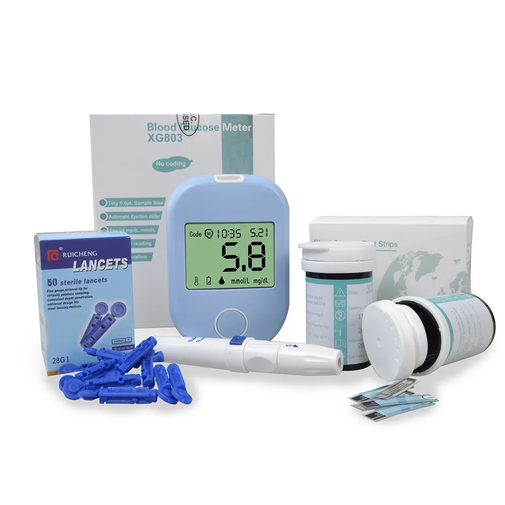 

Blood Glucose meter Blood Sugar Monitor glycuresis Monitor for Glucometer Diabetic Test Strips Lancets mg/dL