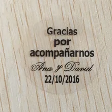 60 штук 3 см вы решите индивидуальные личные бирки с именами наклейки идеальные Свадебные сувениры пломбы Французский Испанский