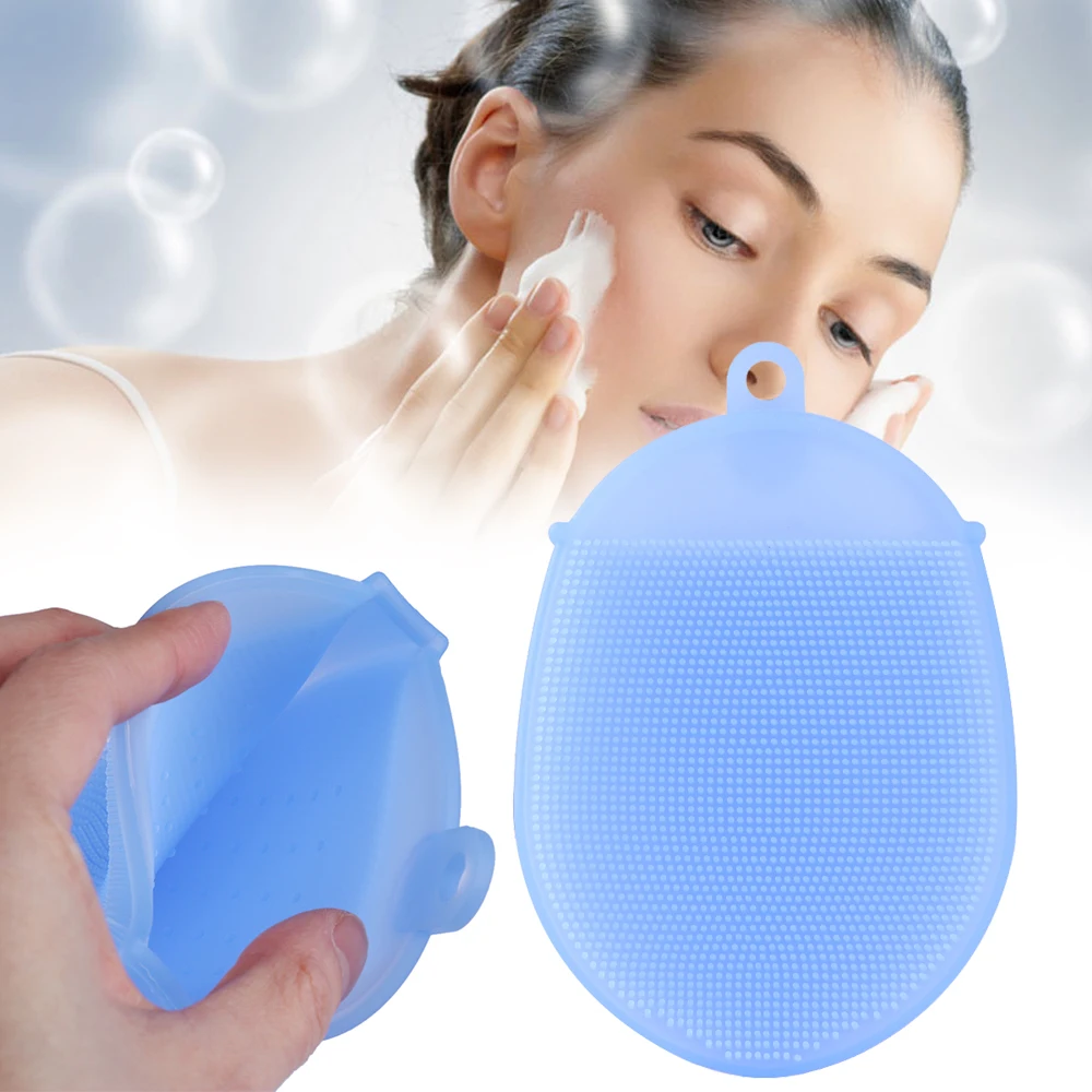 

1pc Silicone Face Bath Brush Body Scrubber Glove Anti Cellulite Shower Exfoliating Brush Scrub Skin SPA Massage Scrubber Sponge