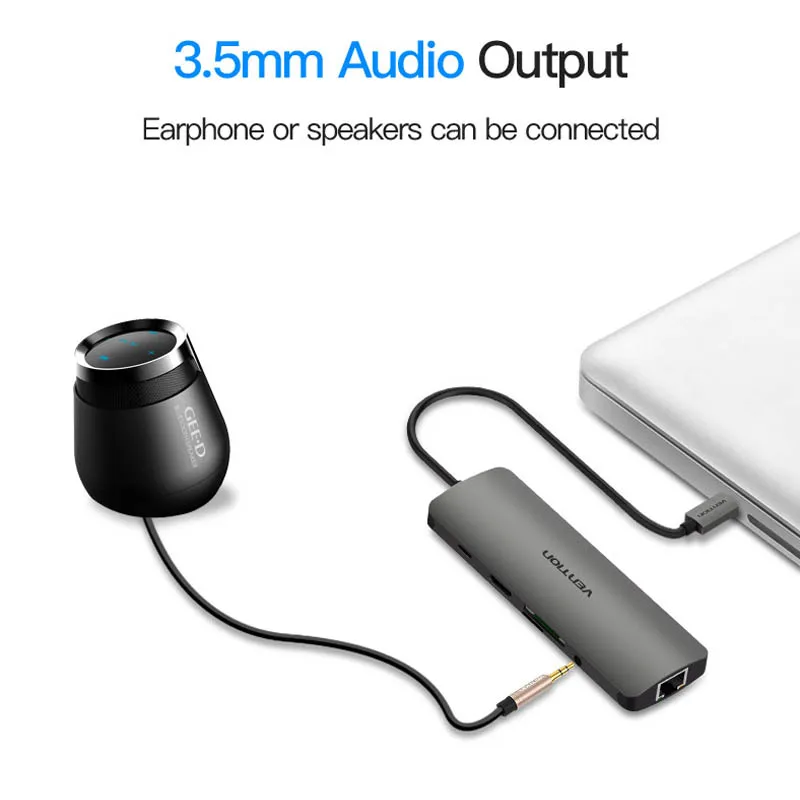 USB хаб Vention на 3 0 5 мм SD/TF|hub type c|hub 3.0hub usb |