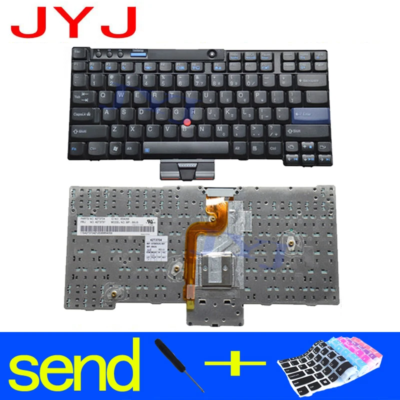 Новая клавиатура для ноутбука IBM Lenovo X200 X201 X200S X200T X201I X201S отправляет прозрачную