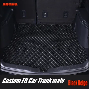 

ZHAOYANHUA Car trunk mats for Peugeot 206 207 2008 301 307 308sw 3008 408 4008 508 rcz car styling carpet floor liner
