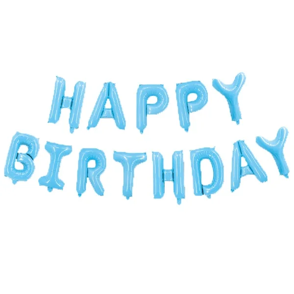 С Днем Рождения шар буквы латексные Фольга шары домашний праздник Свадебные украшения Декор Алфавит воздушные шары для детей Baby Shower - Цвет: Happy birthday