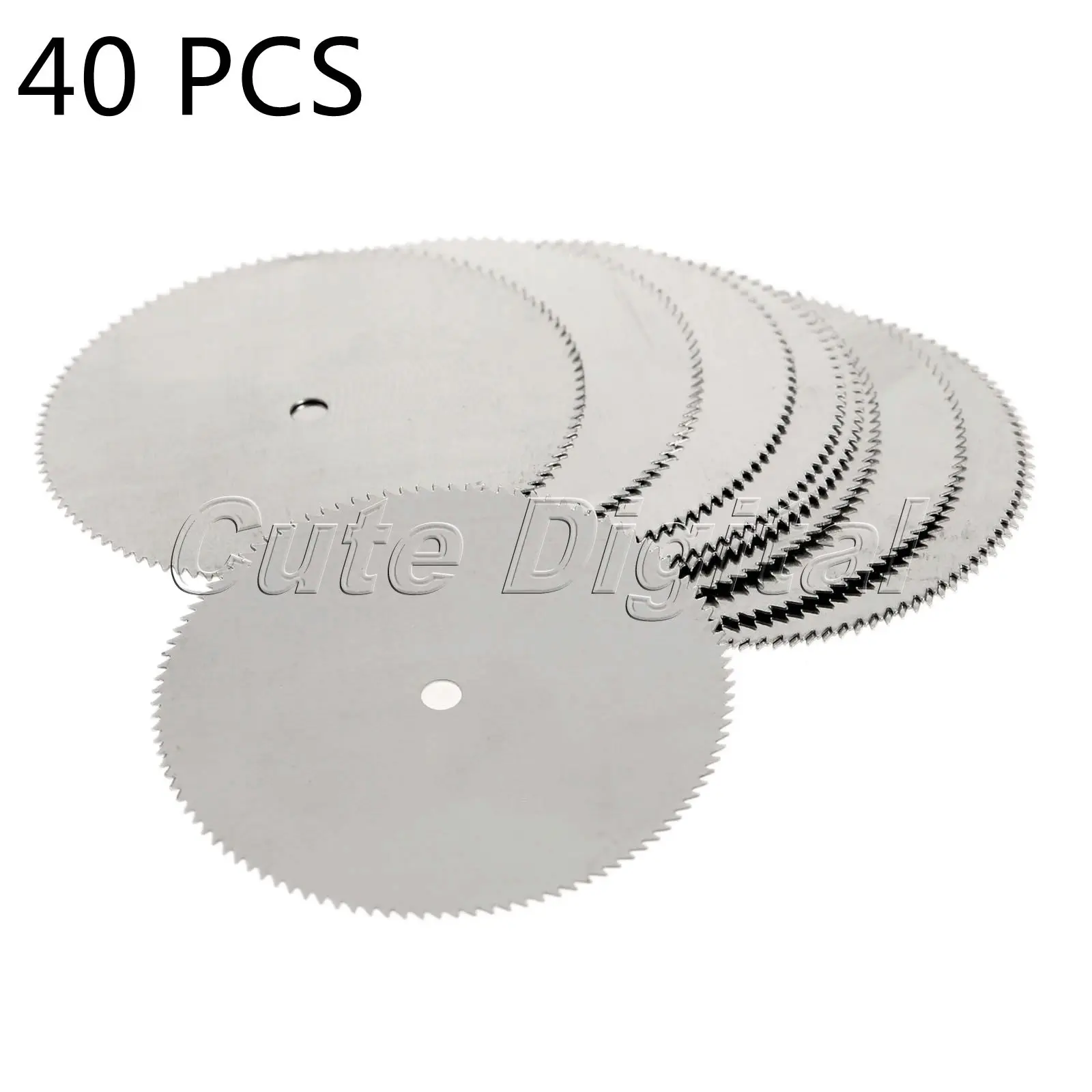 40Pcs/lot Stainless Steel Wood Cutting Disc Wheel Saw Blades Cutter Disc for Dremel Rotary Tool DIY Power Tool Accessories 32mm