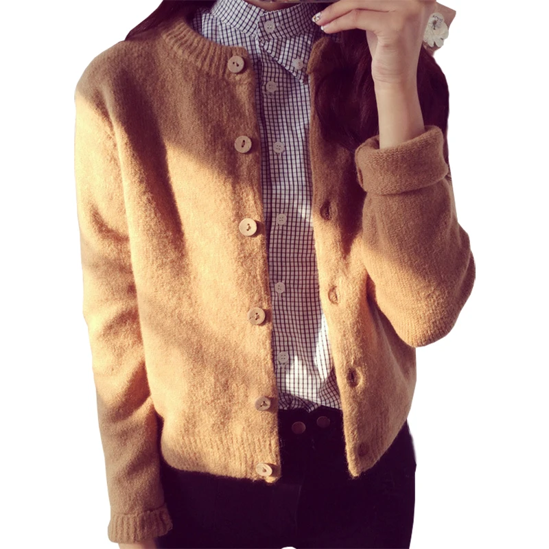 

Short Sweater Women New women's Spring Fall Sweater Cardigan Sweaters Korean Student Winter Thick Coat Clothing Vestidos LXJ339