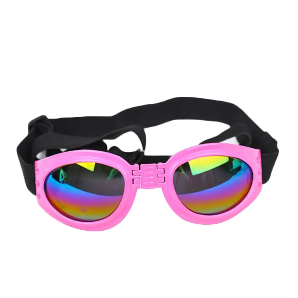 Супер крутые аксессуары для домашних животных складные собачьи УФ Защитные солнцезащитные очки линзы с регулируемым ремешком очки - Цвет: NO5