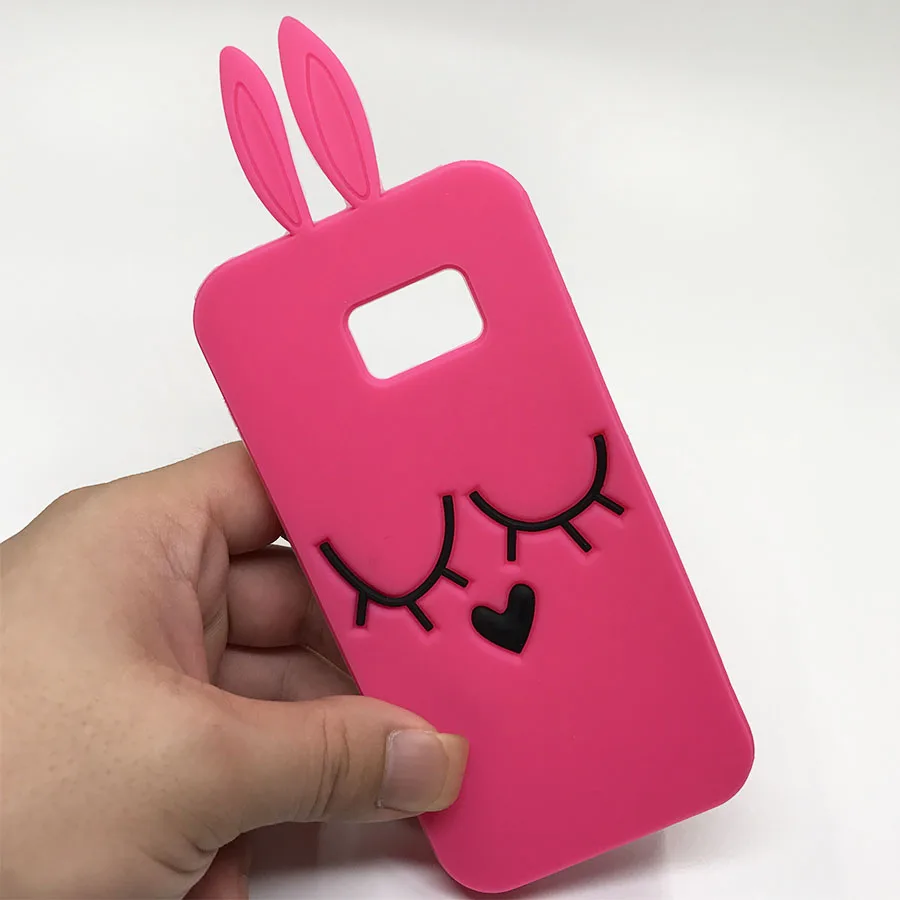 

For Samsung Galaxy S5 Case Cartoon 3D Silicone Bunny Rabbit Soft Cell Phone Protective Cases Cover For Samsung S7 edge S6 Fundas