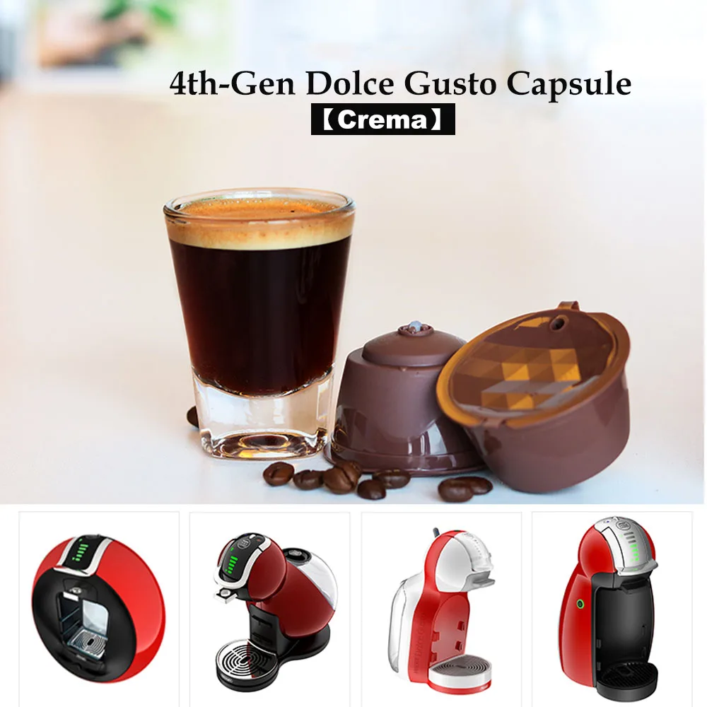 

2pcs Refillable/ /Crema Coffee// 4th Dolce Gusto coffee Capsule nescafe dolce gusto reusable capsule dolce gusto capsules