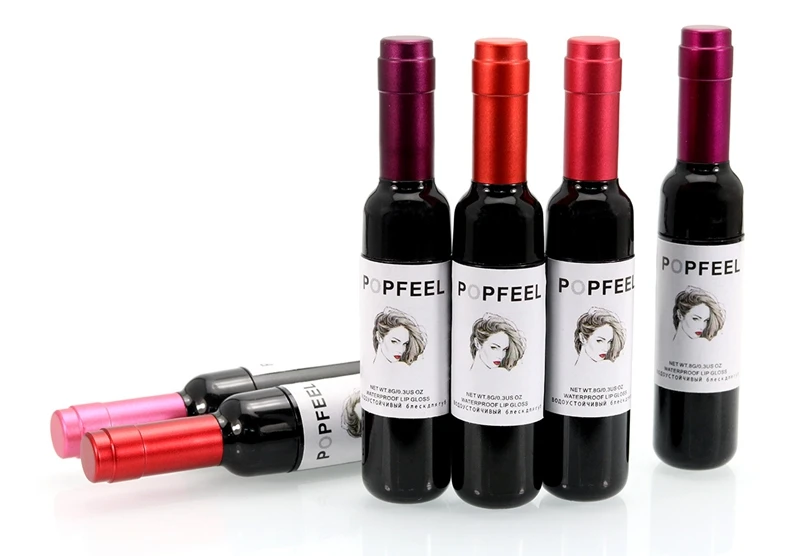 Popfeel Vin Rouge Teinte Teinte Mat Rouge Lè