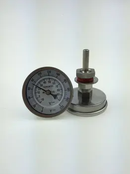 

2.5"L Kettle Thermowell with 2" Thermometer Kit, Stainless Steel 304, 1/2"BSP
