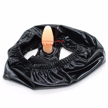 camaTech Elastic Dildo Pants Discreet Wear Silicone Anal Plug Latex Underwear With Anal Plug Strapon Penis Chastity Belt Sex Toy 5